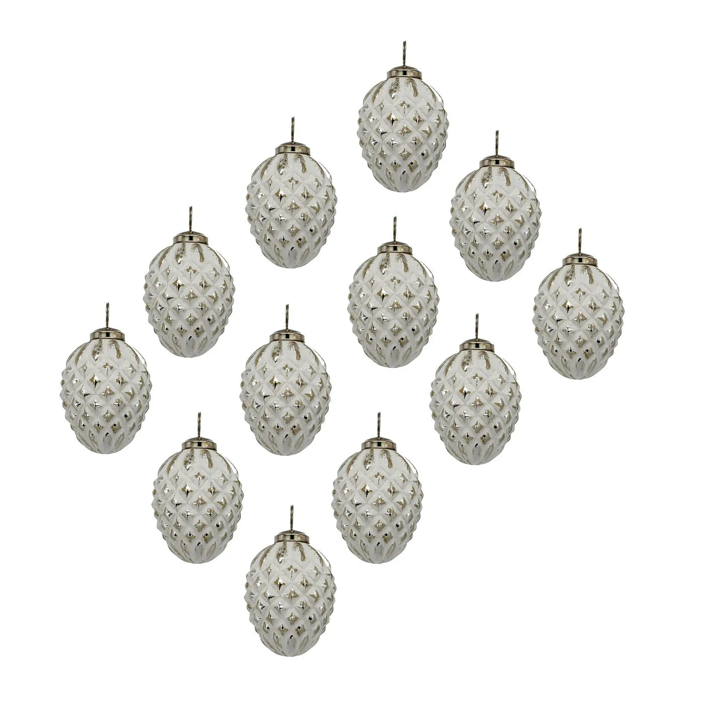 Glass Decorative Hanging Ball Christmas Tree Ornaments (Set of 12) by HouseOfZazla
