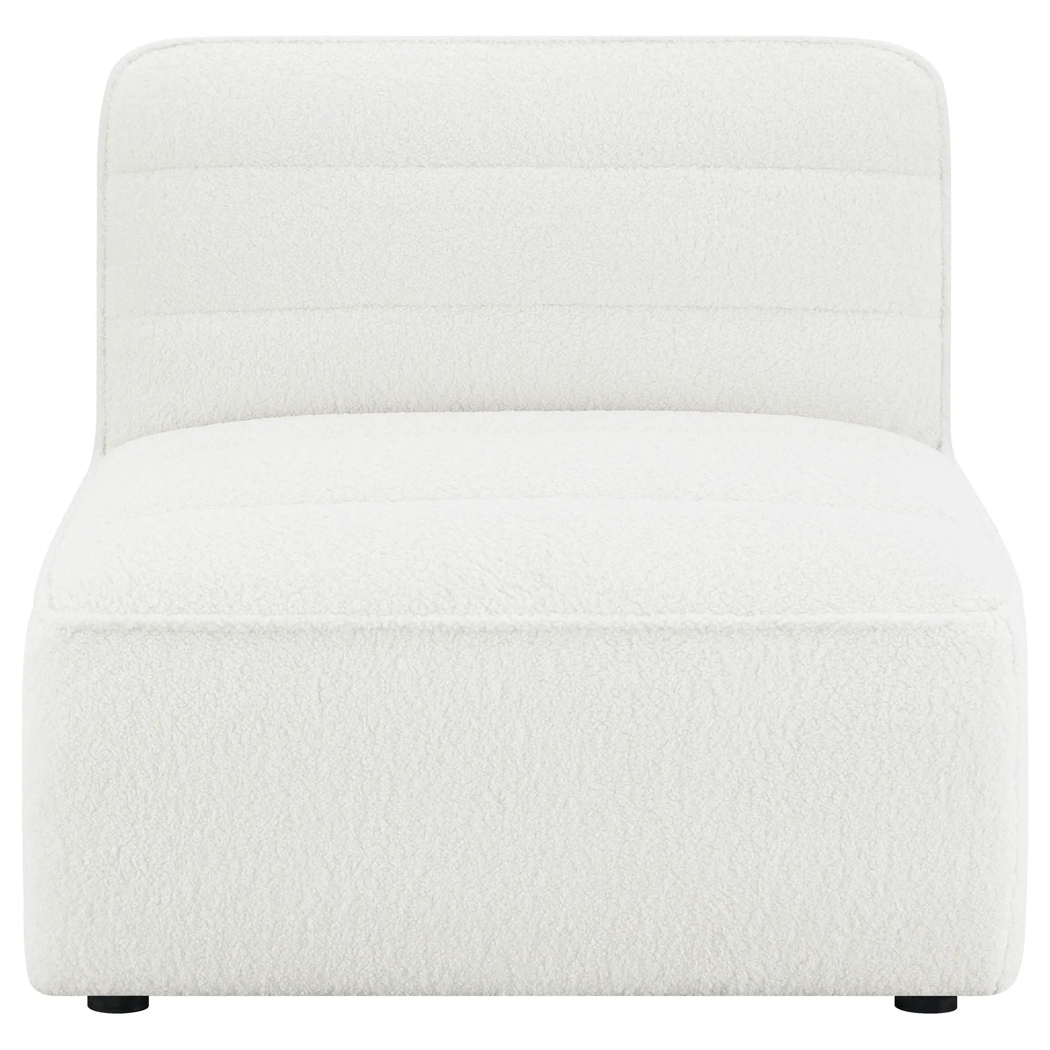Sunny Upholstered Armless Chair Natural by Unique Piece Furniture