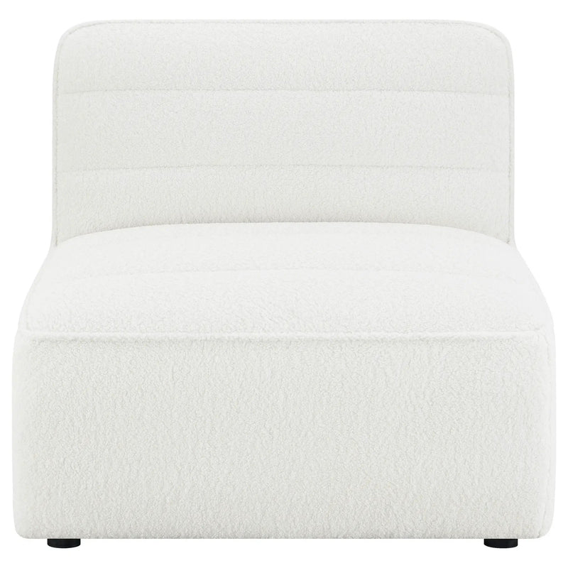 Sunny Upholstered Armless Chair Natural by Unique Piece Furniture