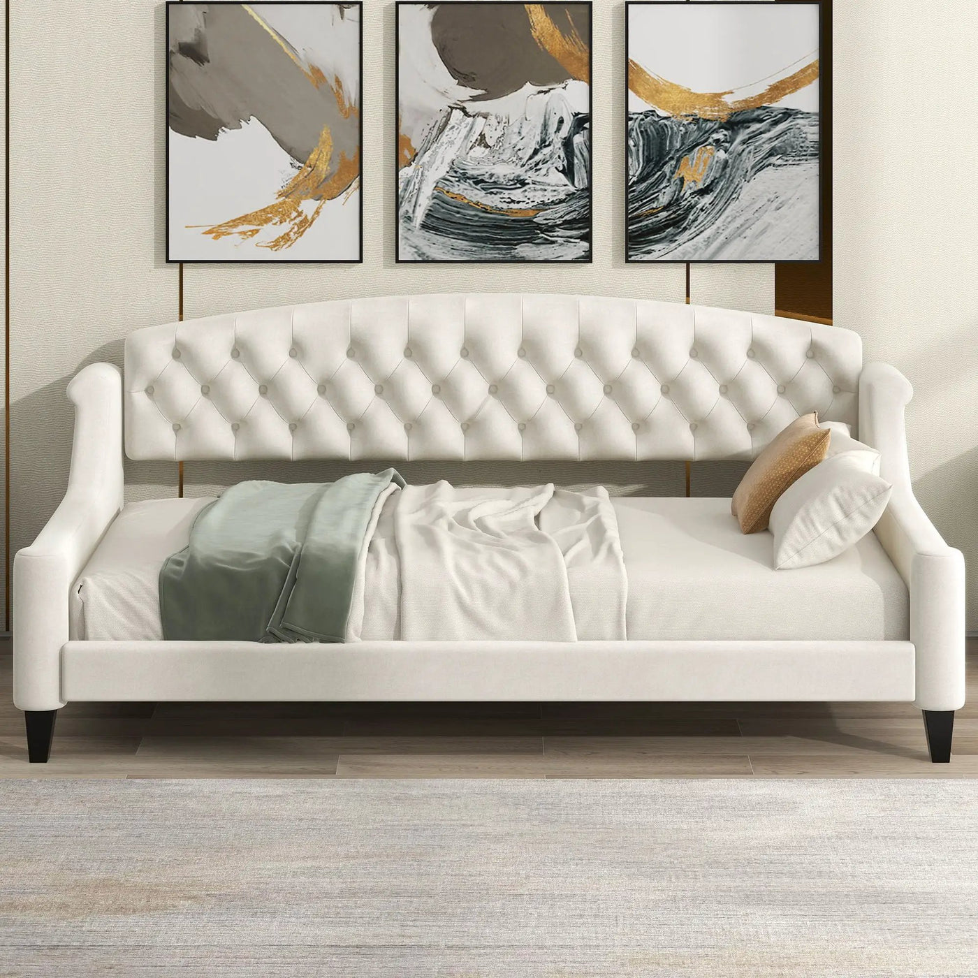 Modern Tufted Button Daybed by Unique Piece Furniture