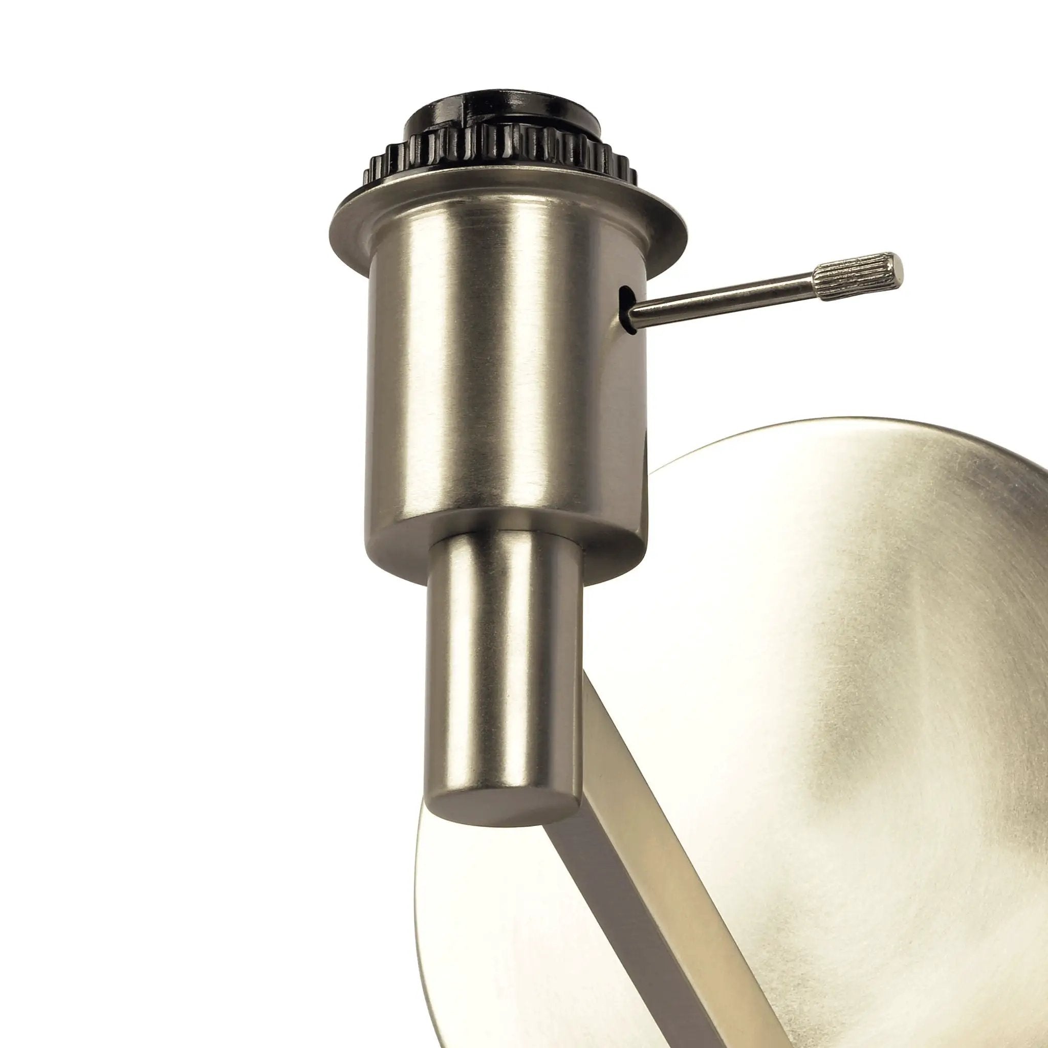 Nebula - Base Wall Lamp With Rotary Switch Shade - Brushed Nickel / Silver / White by Unique Piece Furniture