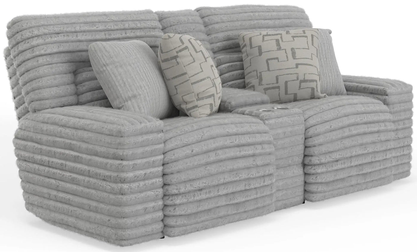 Lynx - Power Reclining Console Loveseat With Zero Gravity by Unique Piece Furniture