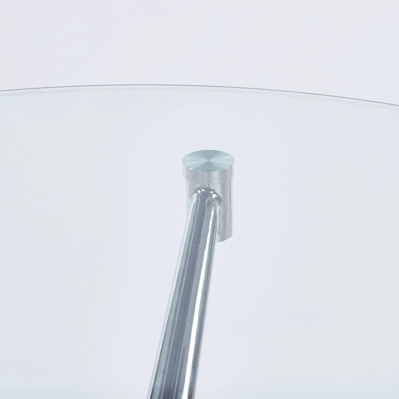 Compact Dining Table With Glass Top