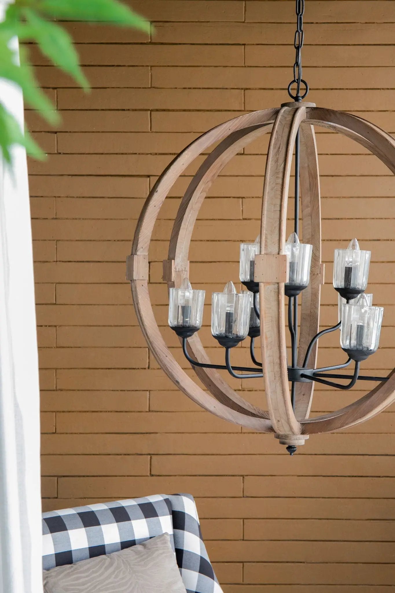 Chandelier, Hanging Light Fixture With Adjustable Chain For Kitchen, Bulb Not Included by HouseOfZazla