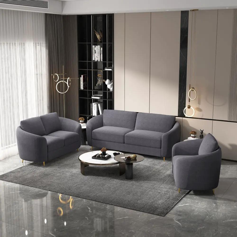 Yuina - Chair - Gray Linen by Unique Piece Furniture