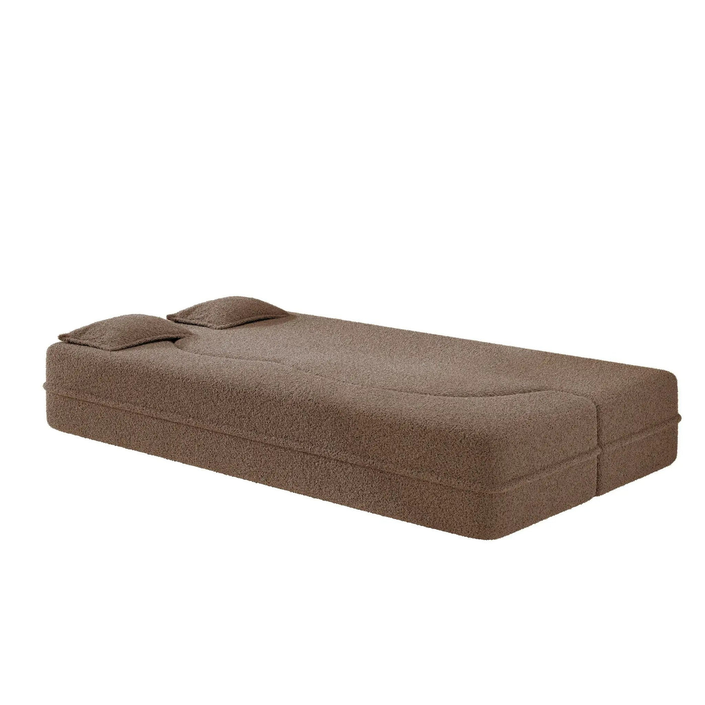 Modern Floor Sleeper Sofa Bed With 2 Pillows, Convertible Twin Size Folding Mattress For Living Room by HouseOfZazla
