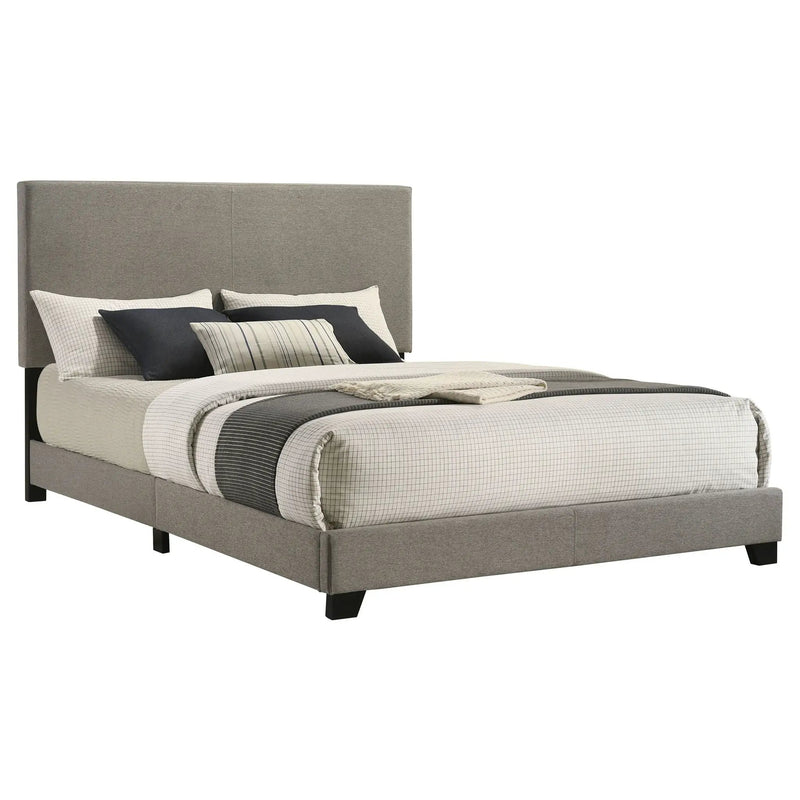 Dorian Fabric Upholstered Queen Panel Bed Taupe by Unique Piece Furniture
