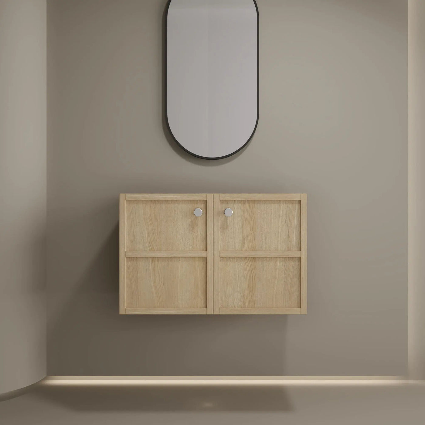 Modern Wall Mounted Bathroom Vanity With Soft Closing Doors by HouseOfZazla