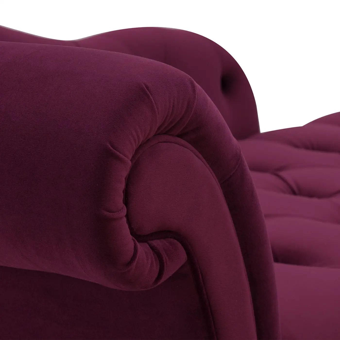 Samuel - Tufted Roll Arm Chaise Lounge by HouseOfZazla