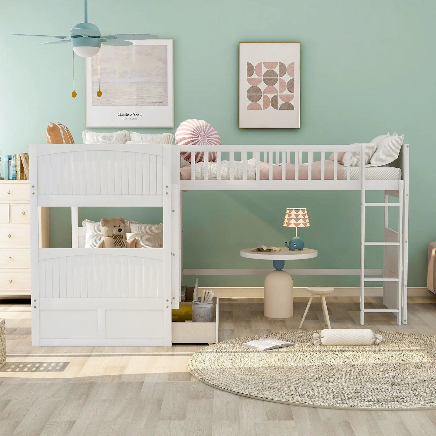 Bunk Bed With Loft And 2 Drawers by HouseOfZazla