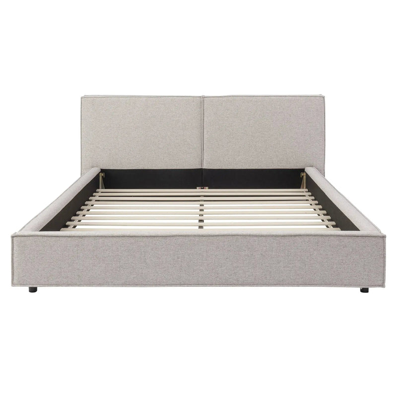 Modern Tufted Queen Size Upholstered Platform Bed Frame by HouseOfZazla