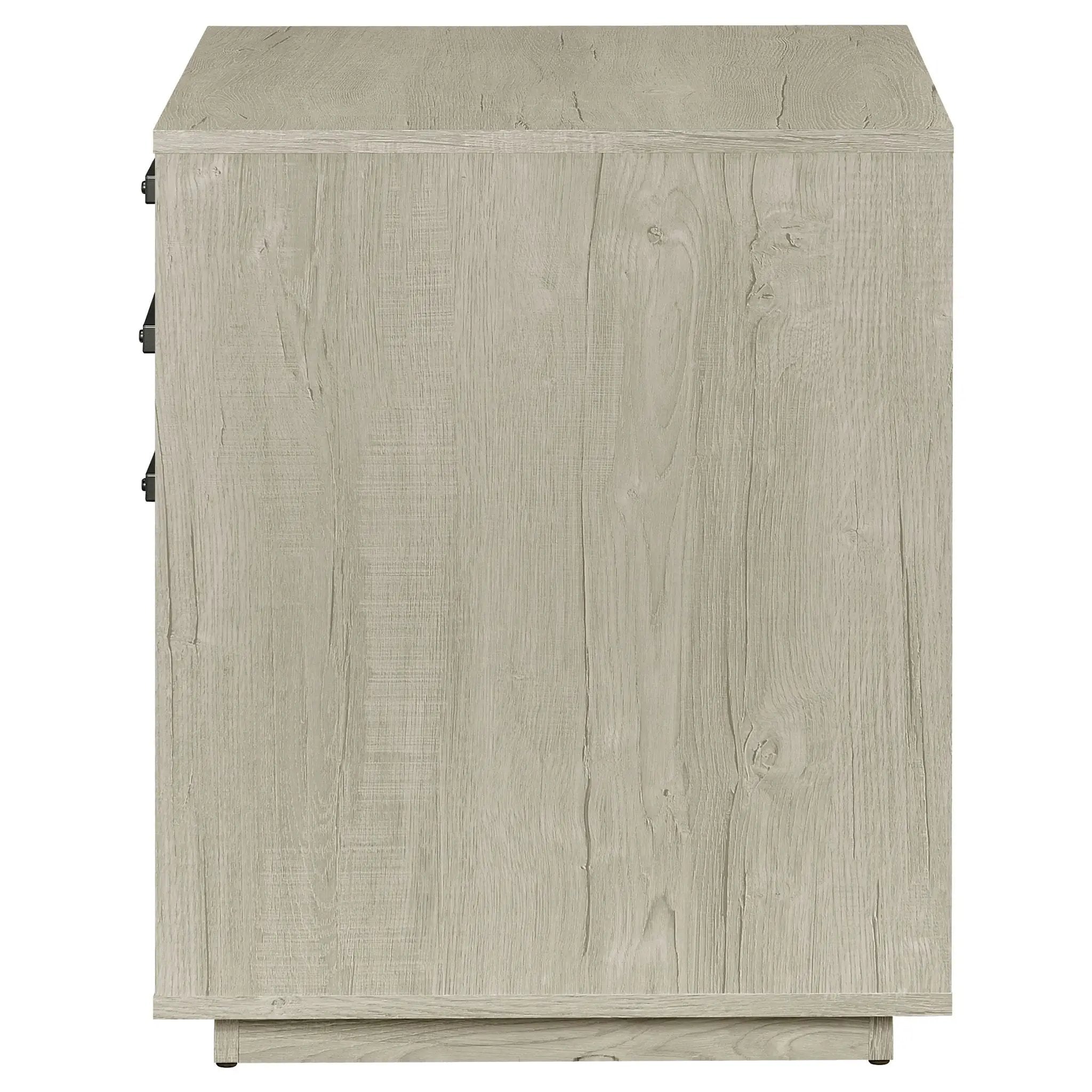 Loomis 3-drawer Home Office File Cabinet Whitewashed Grey by Unique Piece Furniture