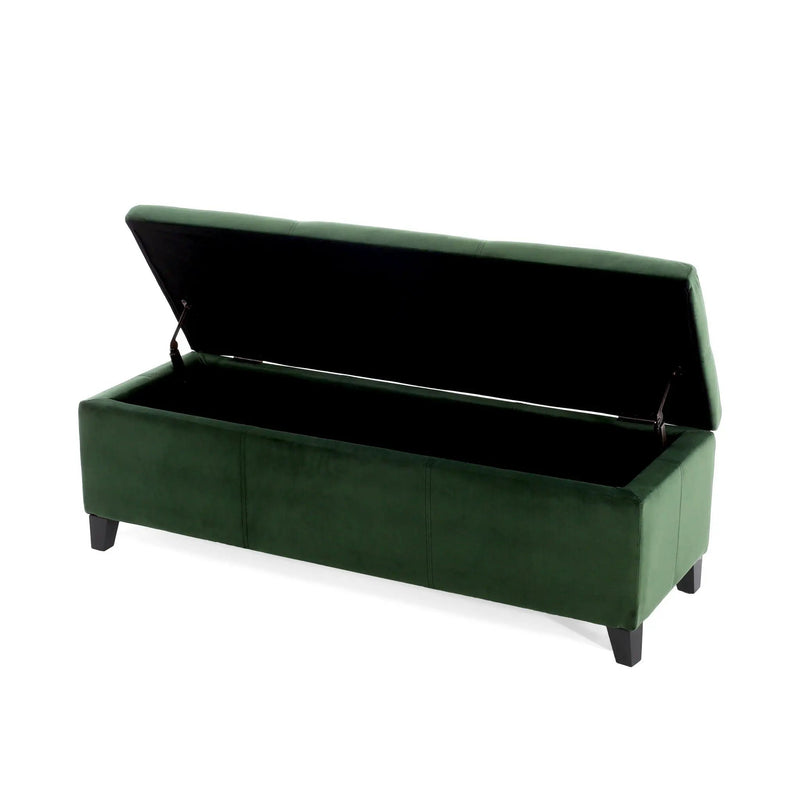 Upholstered Storage Ottoman Bench by HouseOfZazla