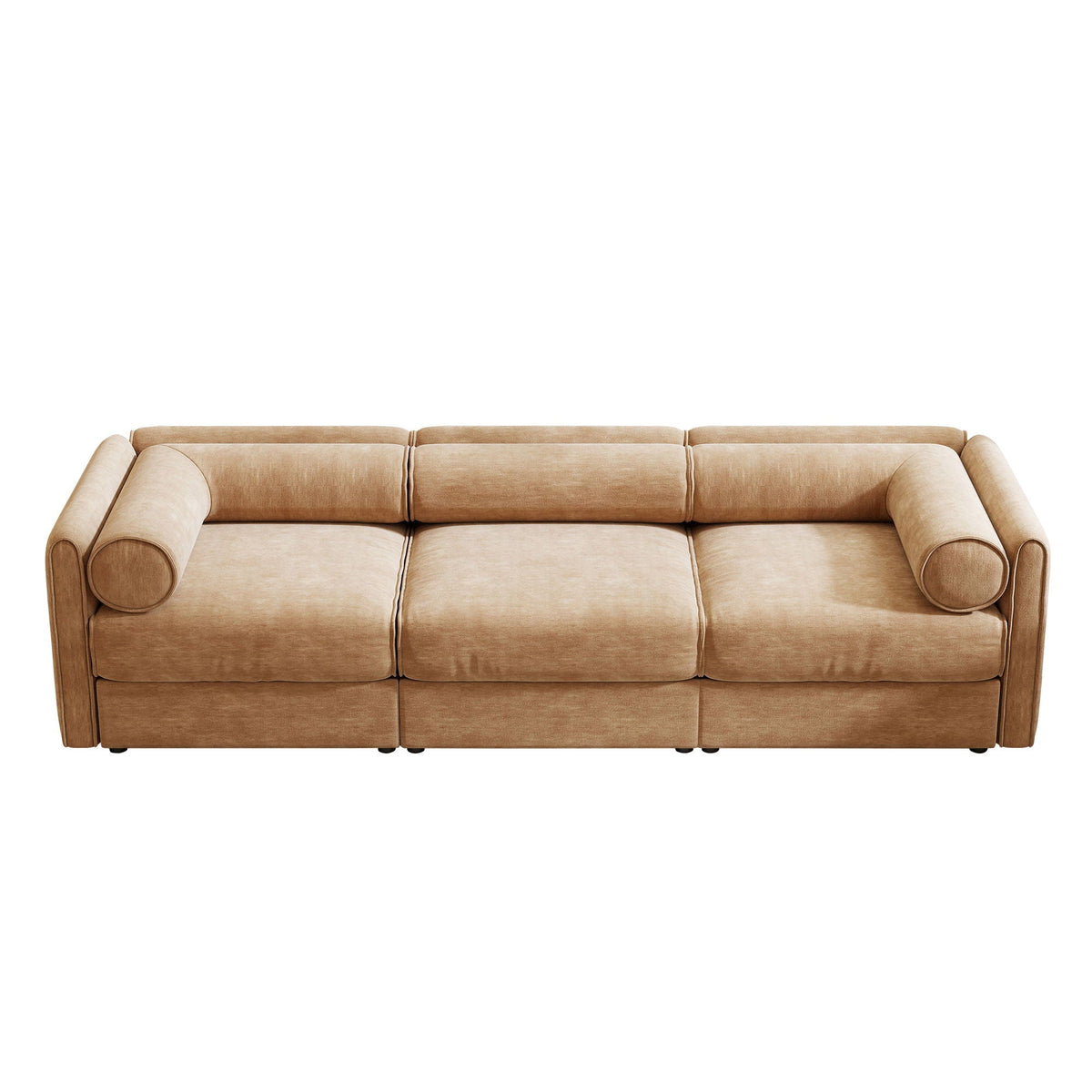 Stylish Sofa With Storage Seat And Cylindrical Backrest, photo 37 of 40