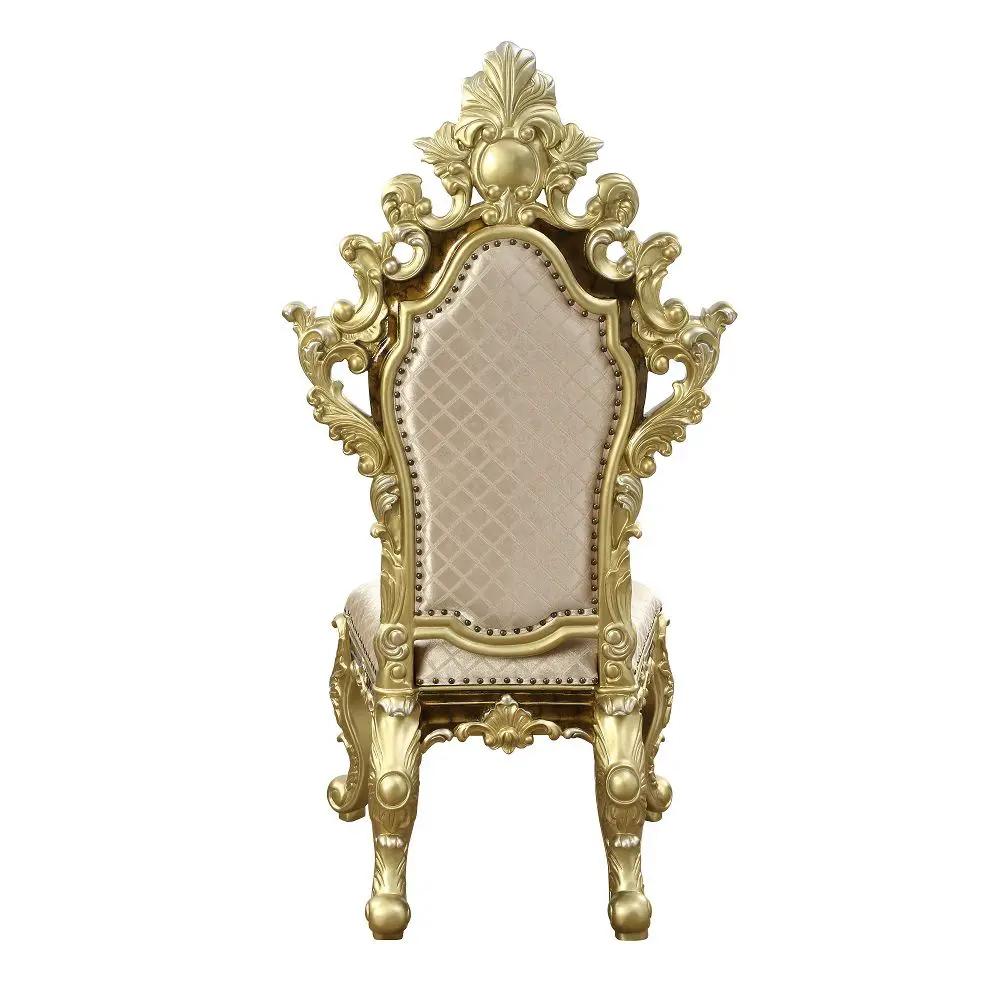 Desiderius - Side Chair (Set of 2) - Antique Gold & Hand-Painted Brown by Unique Piece Furniture
