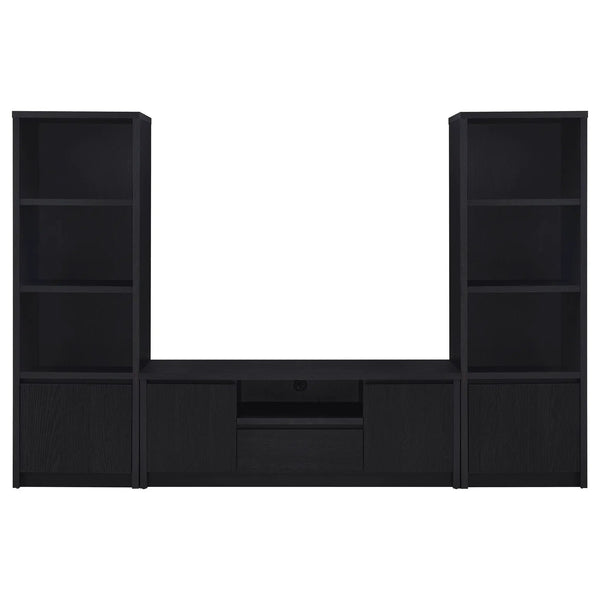 Winfield 3-piece Entertainment Center 60-inch TV Stand Black