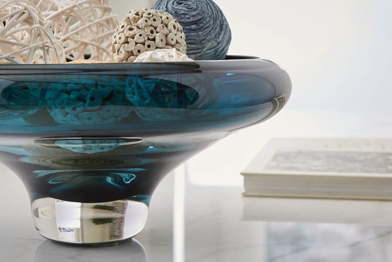 Vallborough - Bowl - Teal Blue by Unique Piece Furniture