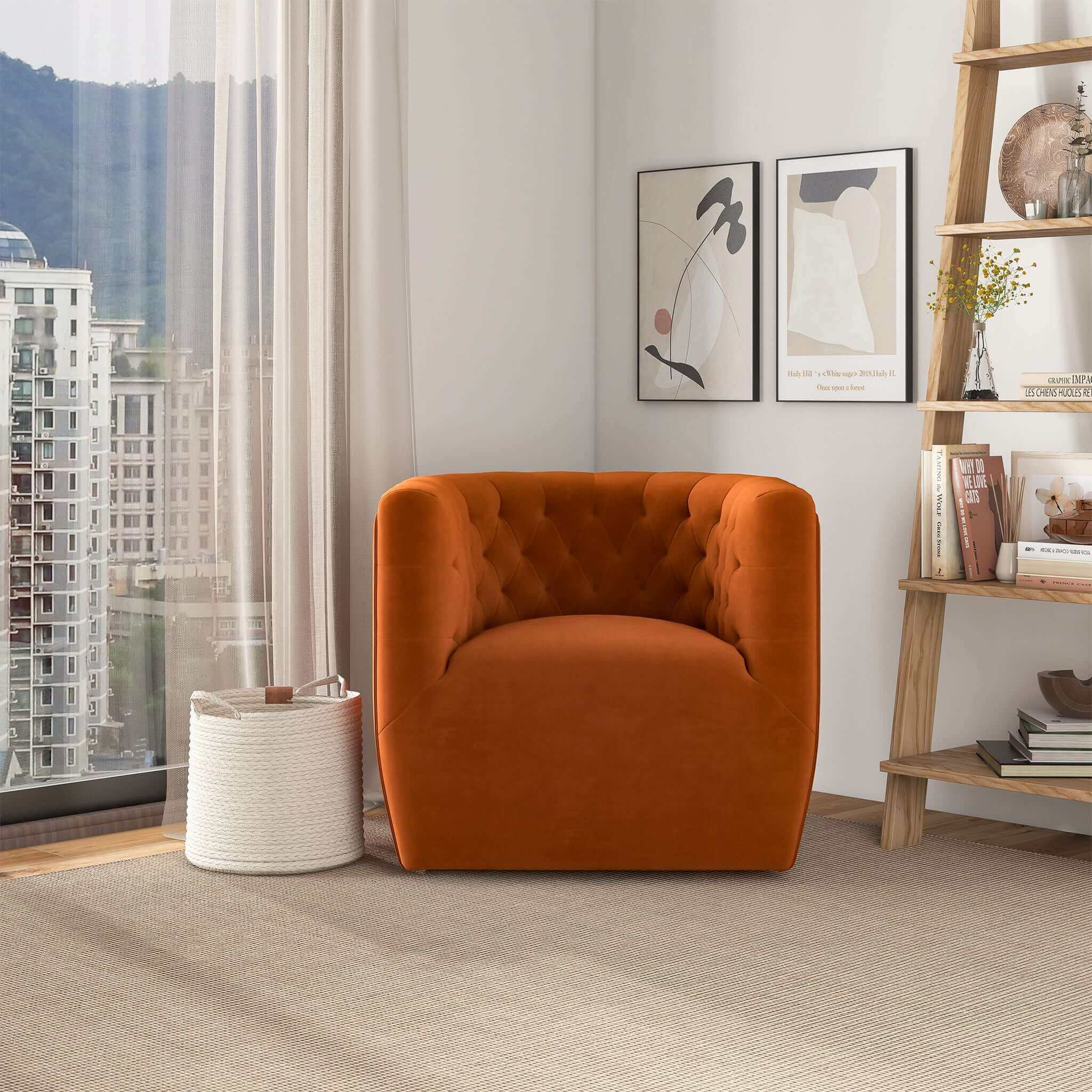 Delaney - Ergonomic Design Swivel Chair by Unique Piece Furniture