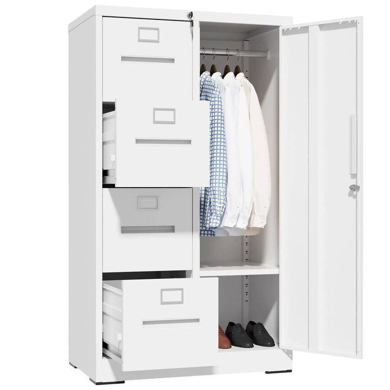 Storage Vertical Filing Cabinet With Lock