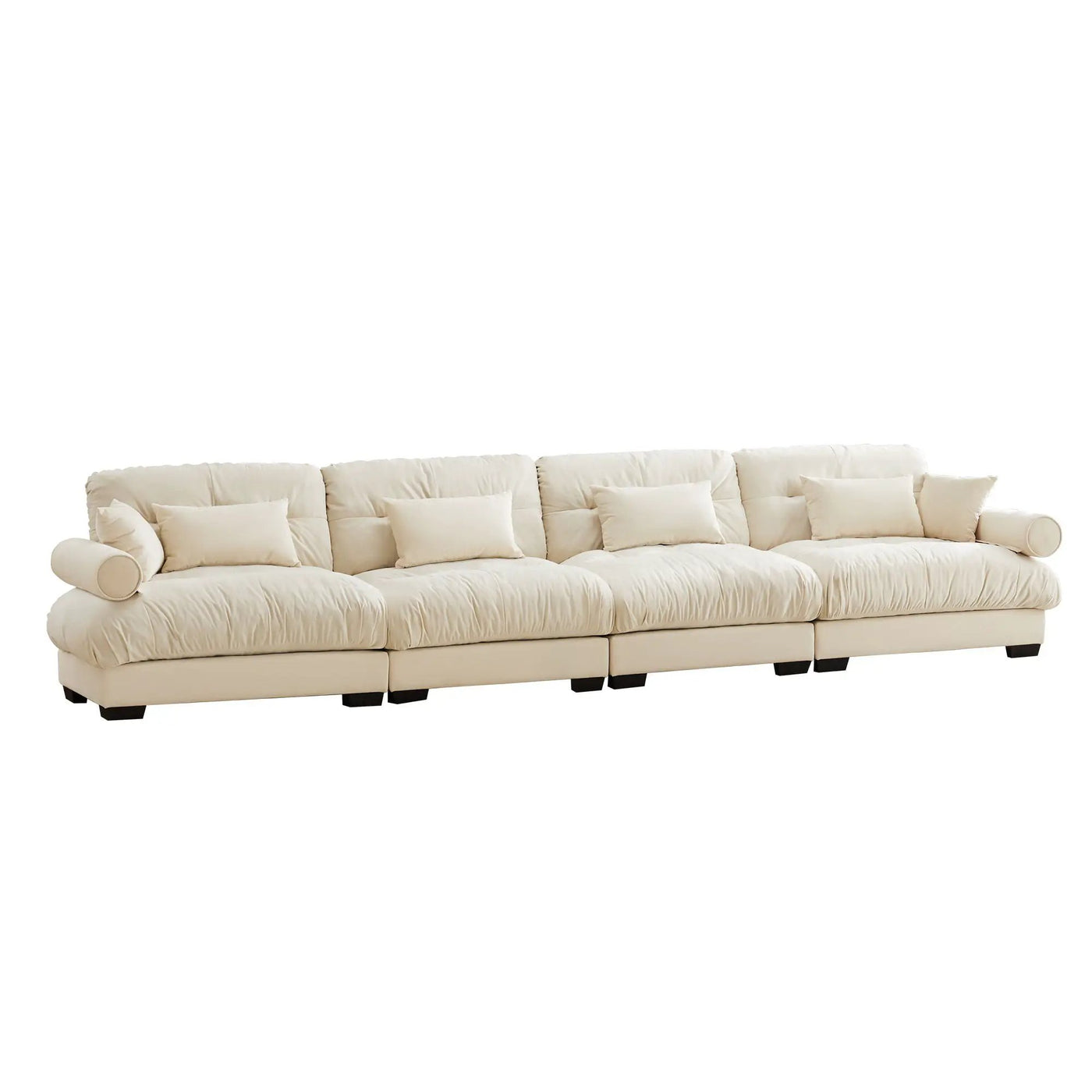 Super Comfort Oversized Modular Sectional Sofa, Deep Seat Convertible L Shaped Couch by Unique Piece Furniture