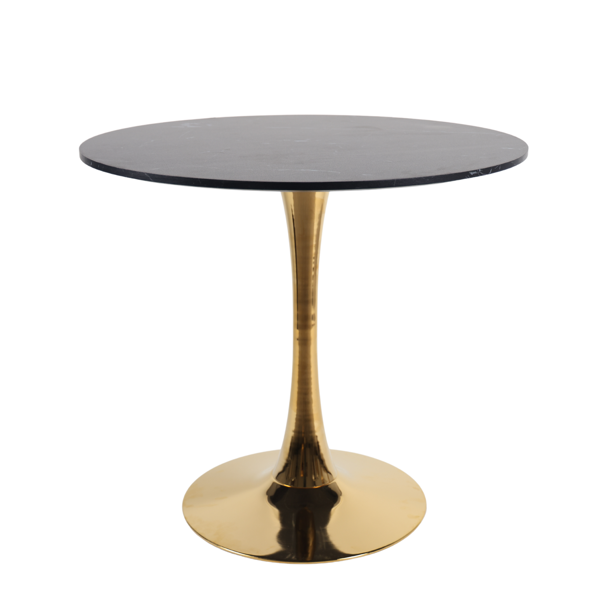 Mid-Century Black Marble Tulip Table by HouseOfZazla