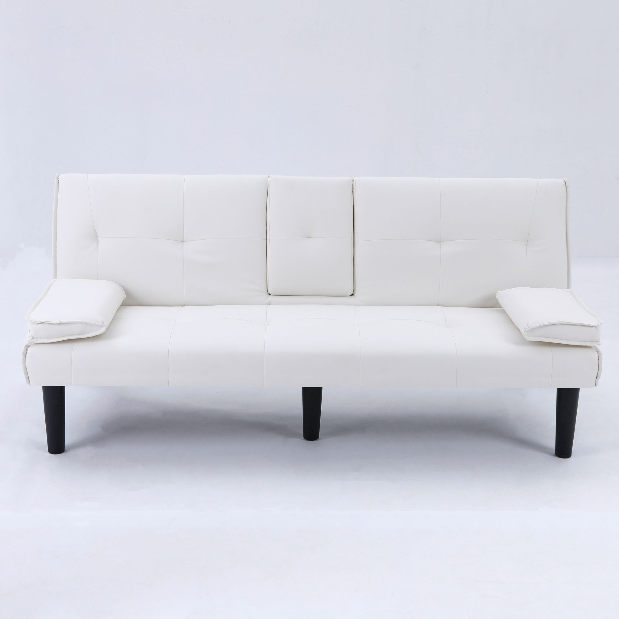 Sofa Bed With Foldable Design And Cup Holder by HouseOfZazla