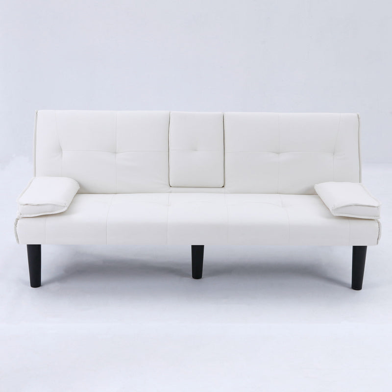 Sofa Bed With Foldable Design And Cup Holder by HouseOfZazla