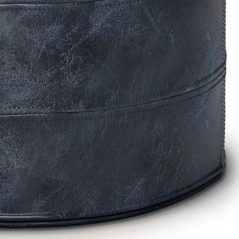 Connor - Handcrafted Round Pouf by Unique Piece Furniture