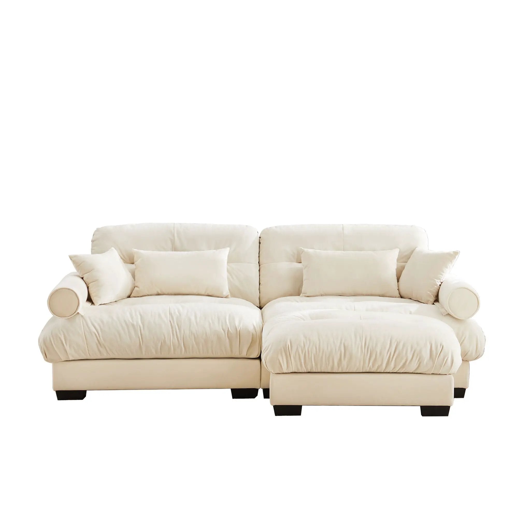 Super Comfort Oversized Modular Sectional Sofa With Movable Ottoman by Unique Piece Furniture