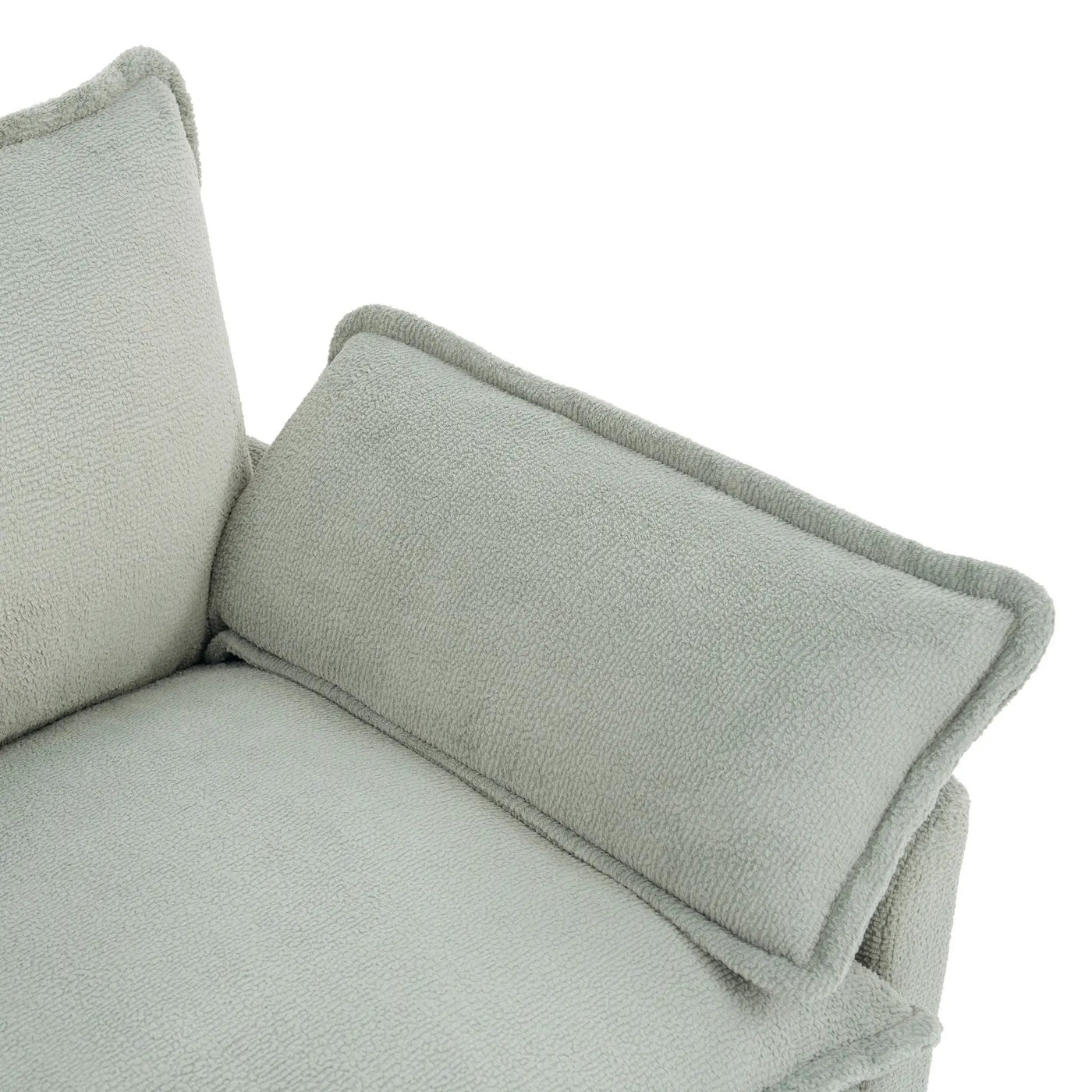 Modern Loveseat Sofa, Upholstered Couch With Side Storage Pockets by HouseOfZazla
