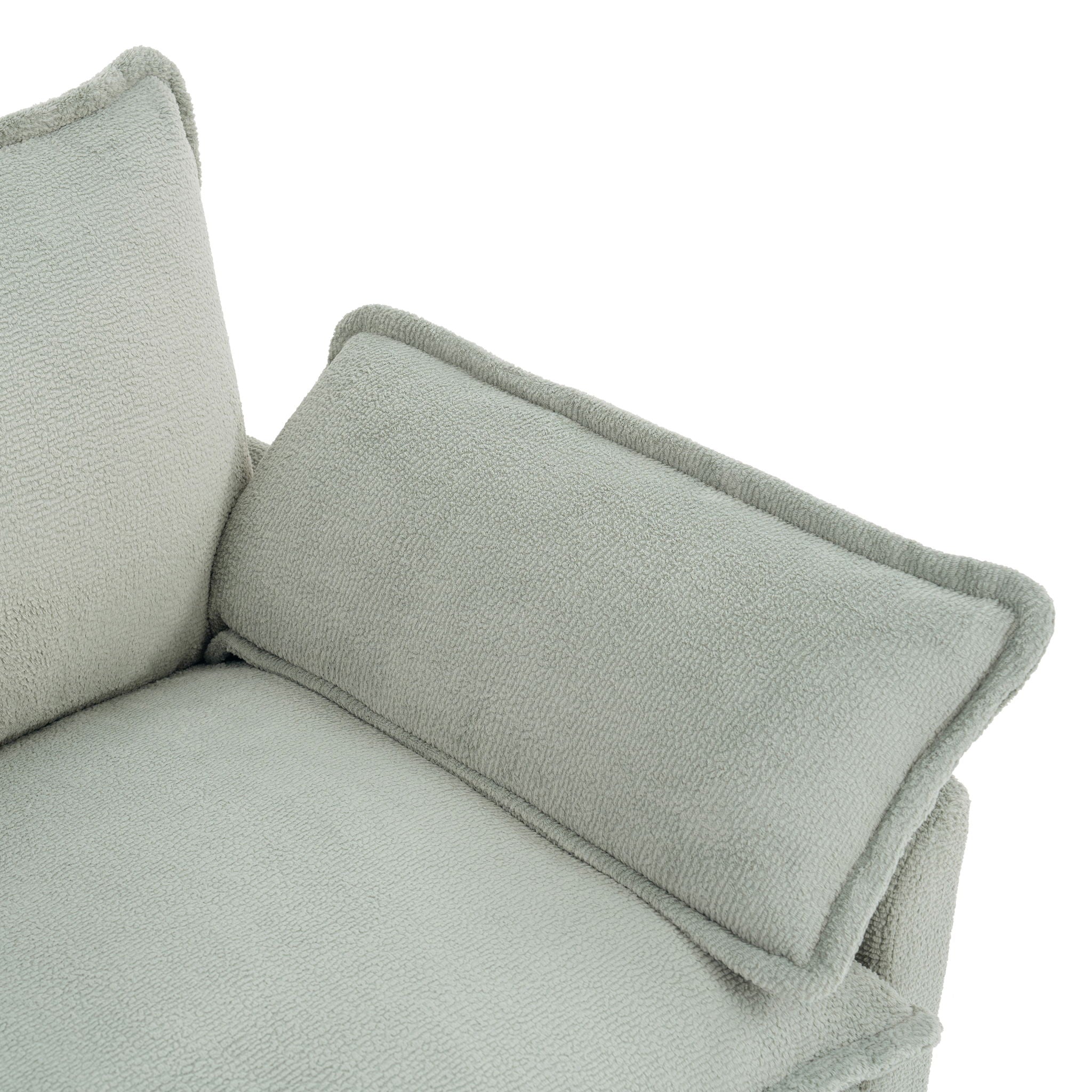 Modern Loveseat Sofa, Upholstered Couch With Side Storage Pockets by HouseOfZazla