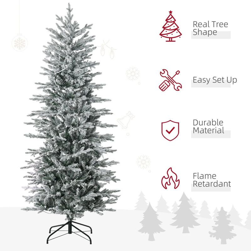HOMCOM 6ft Tall Prelit Artificial Christmas Tree by HouseOfZazla