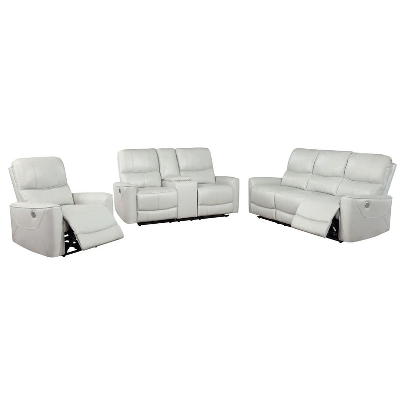 Greenfield 3-piece Power Reclining Sofa Set Dove Grey by Unique Piece Furniture