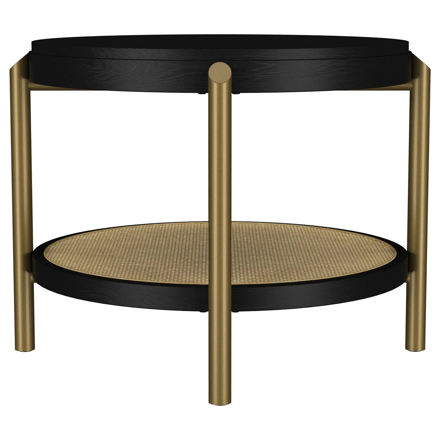 Benson - Round Table With Storage Shelf by HouseOfZazla