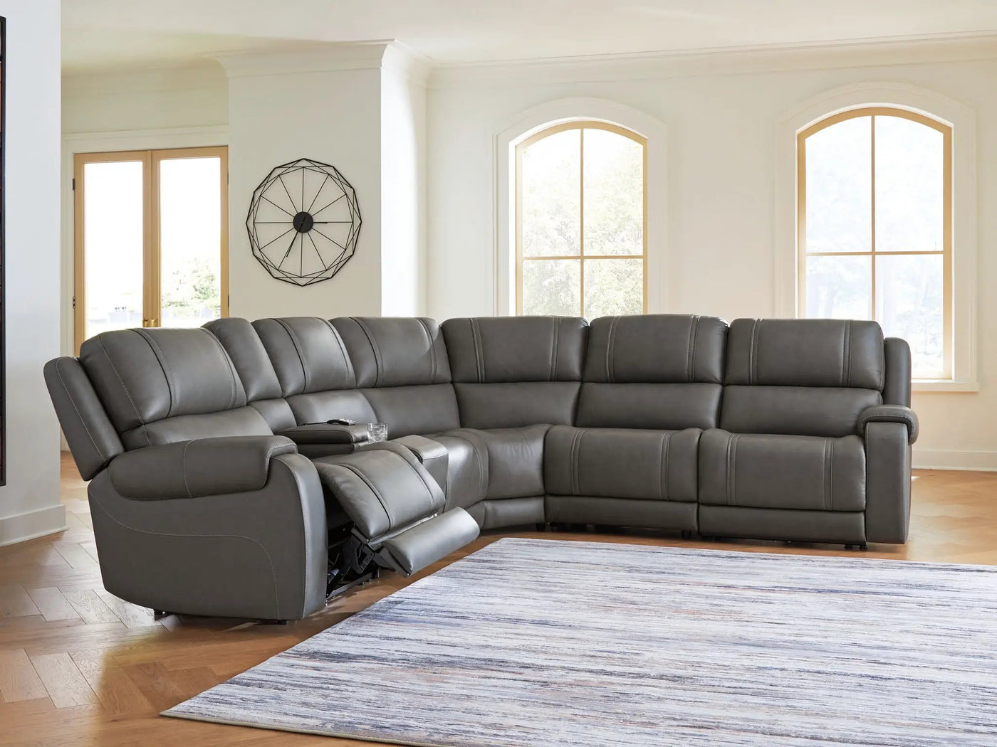 5Z - Pittson - Power Reclining Sectional by Unique Piece Furniture