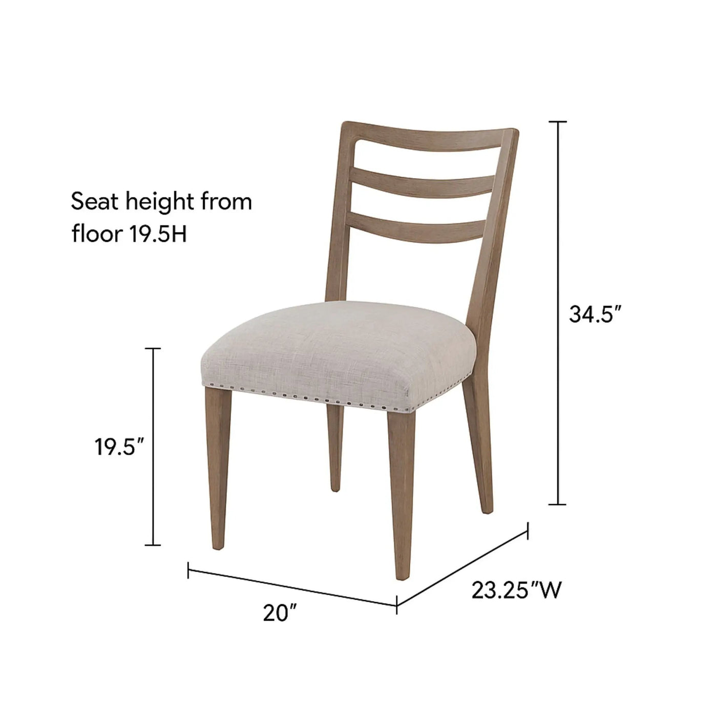Ladderback Side Dining Chair (Set of 2) by HouseOfZazla