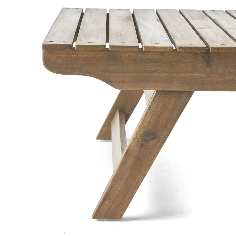 Sedona Outdoor Side Table With Open Slat Design by HouseOfZazla