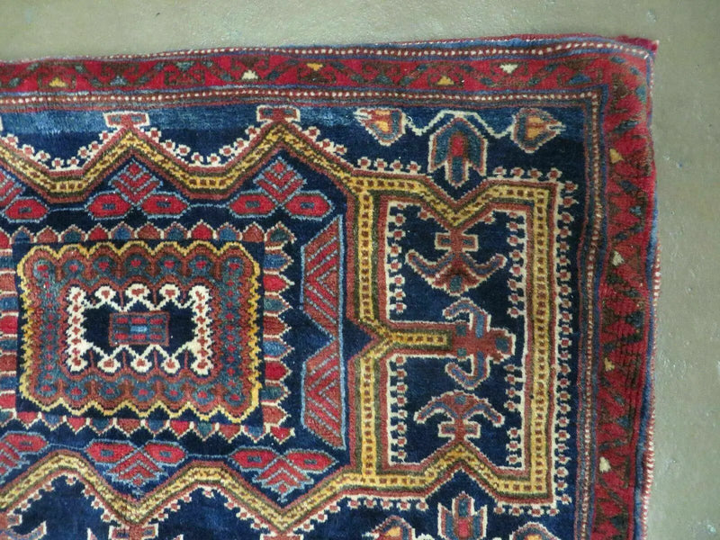 3' X 4.5' Antique Handmade Turkish Tribal Wool Rug Double Saddle Bag Nice by Jewel Rugs