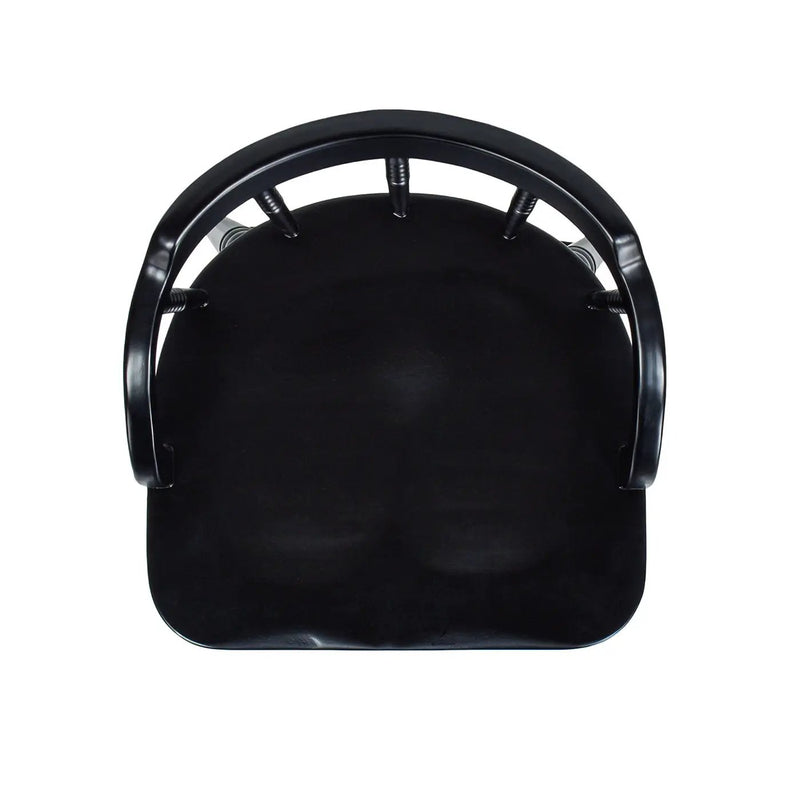 Breda - Turned Bubble Spindle Low Back Counter Stool - Black by Unique Piece Furniture
