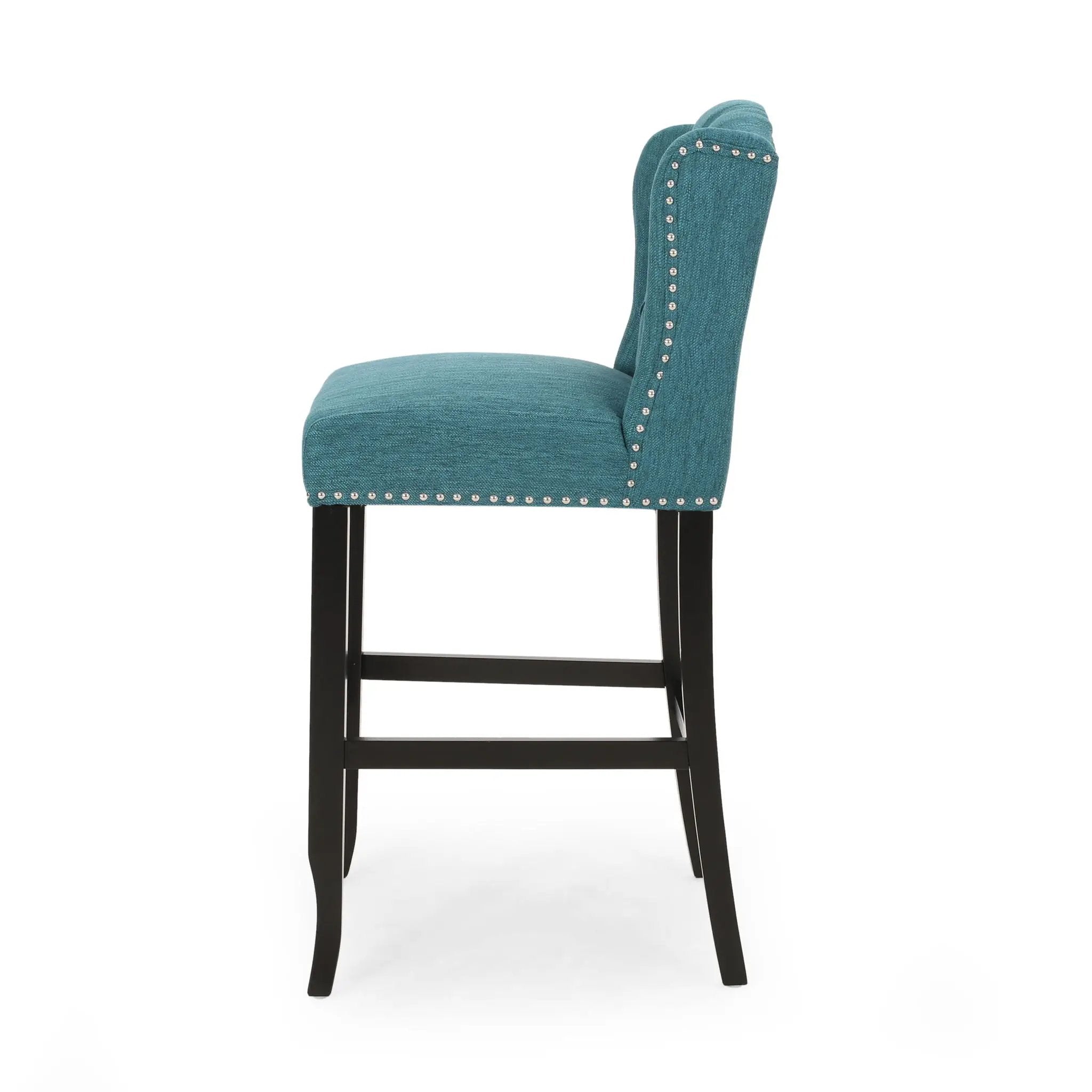 Vienna Contemporary Fabric Tufted Wingback Counter Stools (Set of 2) by HouseOfZazla