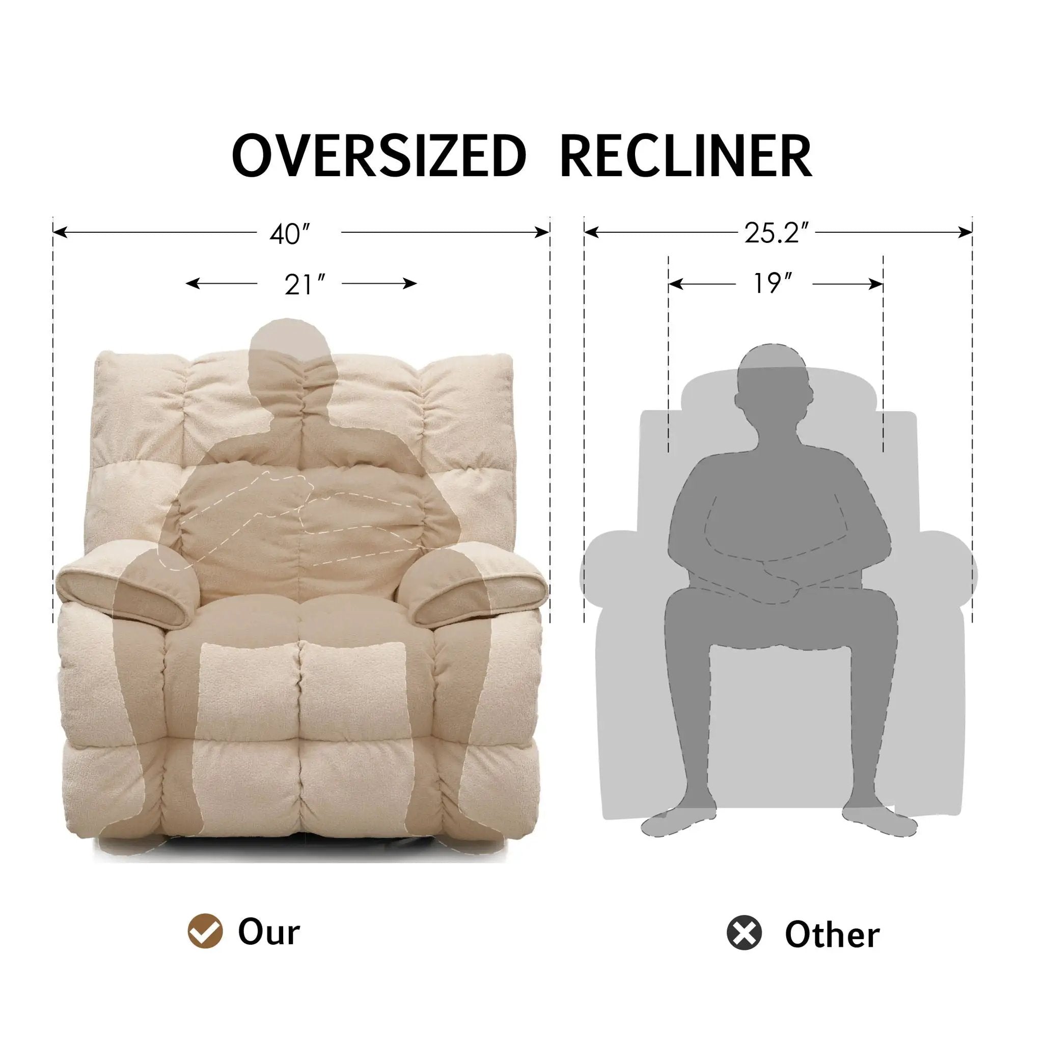 Sitjoy - Classic Recliner by HouseOfZazla