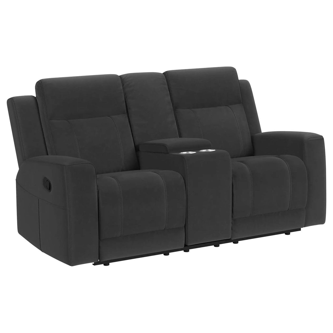 Slater - Reclining Loveseat With Manual Levers by HouseOfZazla