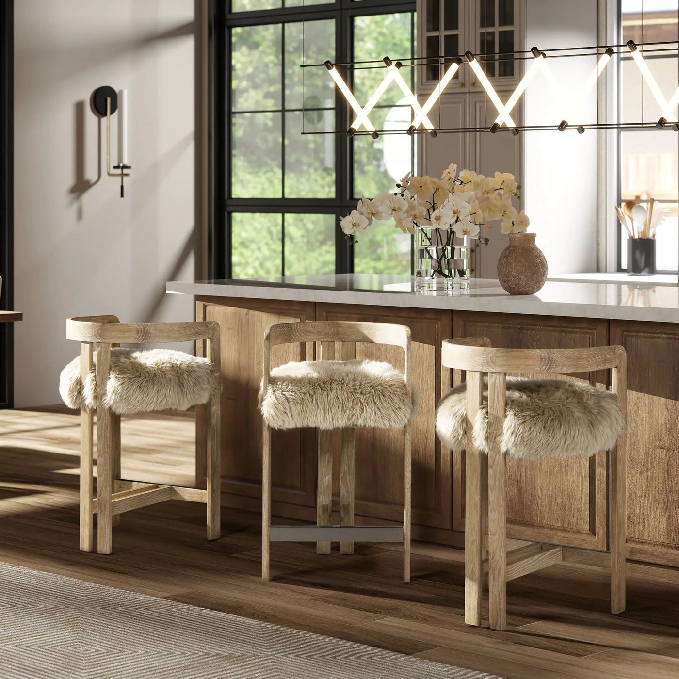 Millwick - Low Back Counter Stool by HouseOfZazla