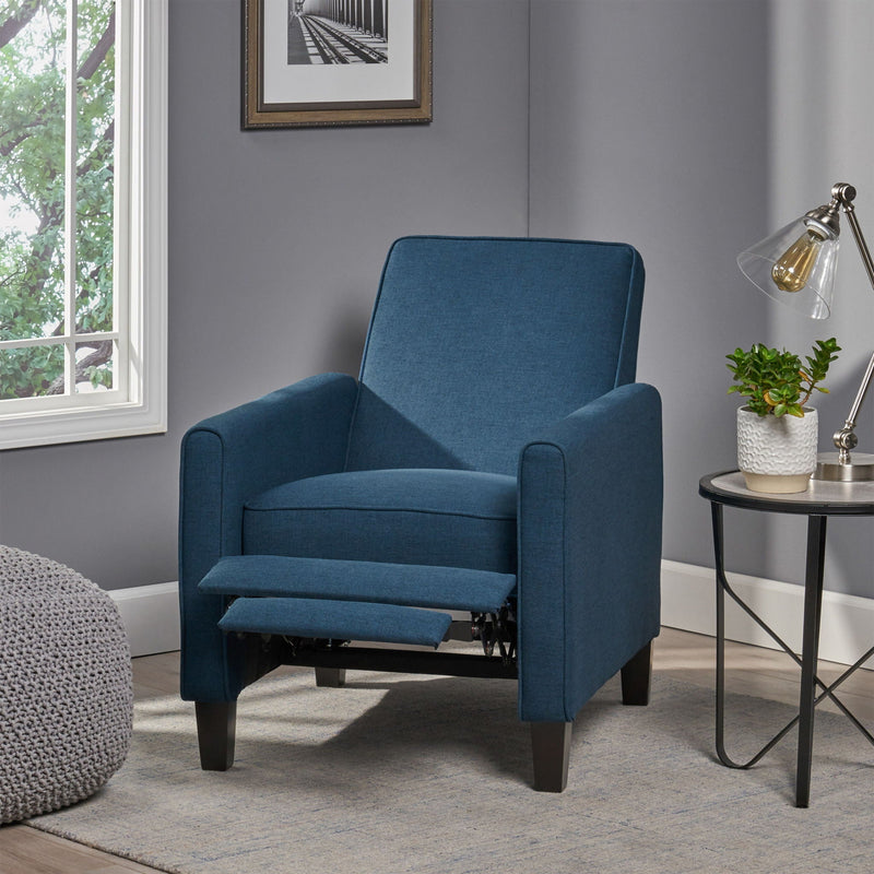 Upholstered Push Back Recliner Chair For Living Room by HouseOfZazla