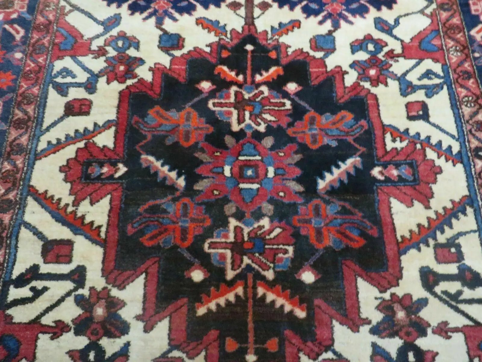 5.5' X 10.5' Antique Handmade Indian Floral Oriental Wool Rug Tribal Veg Dye Nice by Jewel Rugs