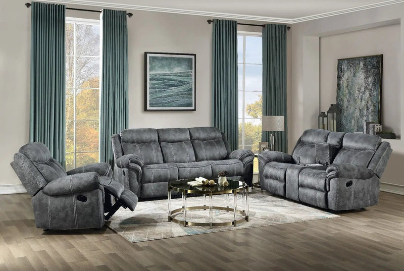 Zubaida - Loveseat w/USB Dock & Console (Glider & Motion) by Unique Piece Furniture