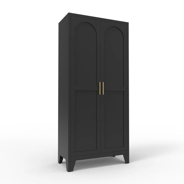 Shapely Doors Cabinet, Metal Storage Cabinet With Doors And Adjustable Shelves, photo 2 of 15