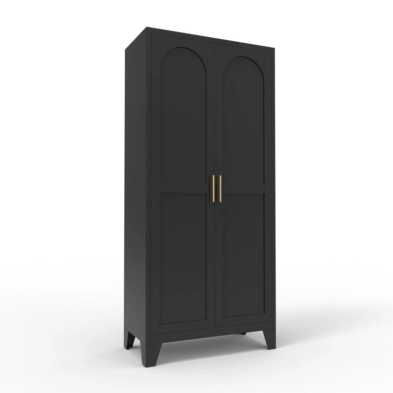 Shapely Doors Cabinet, Metal Storage Cabinet With Doors And Adjustable Shelves by HouseOfZazla