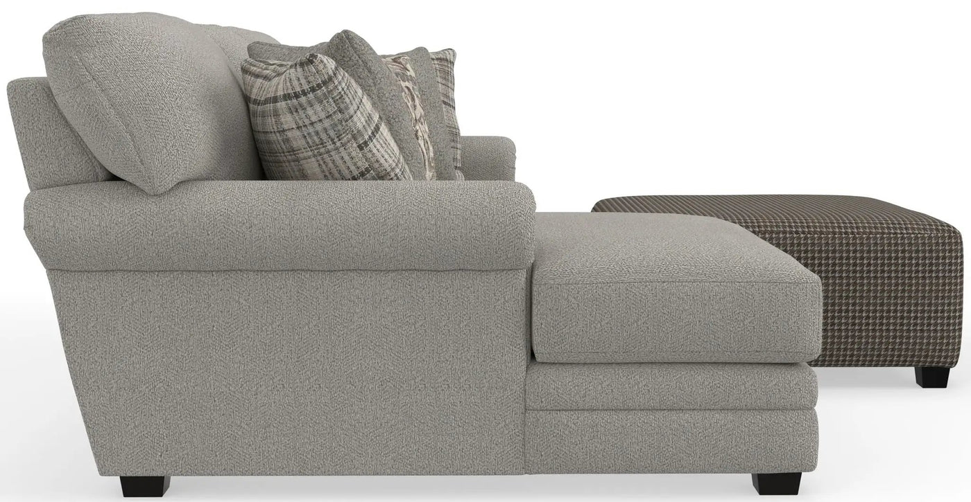 Livingston - Sectional With Comfort Coil Seating, 40" Cocktail Ottoman And Accent Pillows Included by Unique Piece Furniture