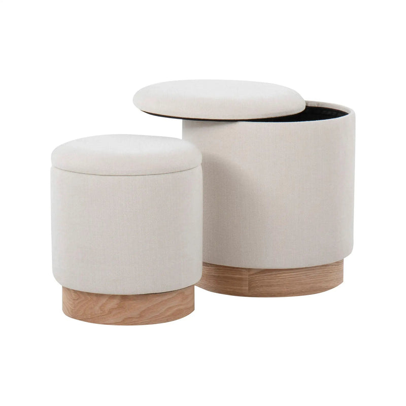 Marla - Contemporary, Nesting Ottoman Set by Unique Piece Furniture